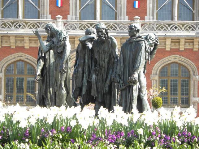 Statue en bronze Auguste Rodin, Calais - Les 6 notables Calais